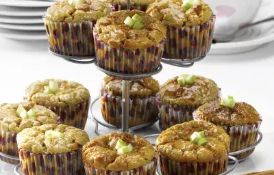 Muffins sin Azúcar de Manzana con Nueces y Canela