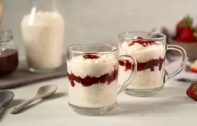 Morocho con Fresas sin Lactosa Morocho con Fresas sin Lactosa