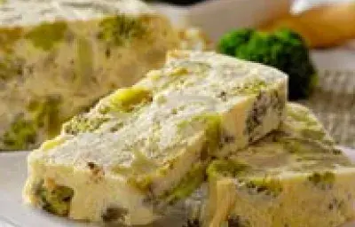 Budín Cremoso de Brócoli y Coliflor Budín Cremoso de Brócoli y Coliflor
