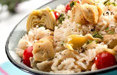 Pollo con arroz y alcachofas Pollo con arroz y alcachofas