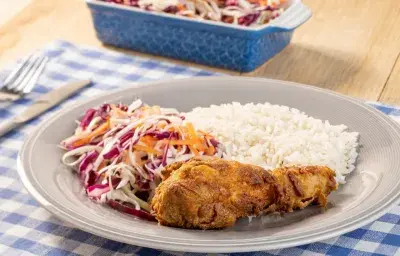Arroz con pollo frito Arroz con pollo frito