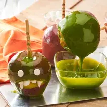 Manzanas Vampiro Caramelizadas para Halloween