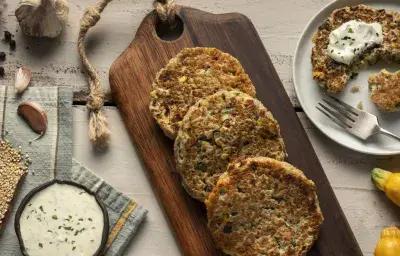 Tortitas de quinua y zuccini Tortitas de quinua y zuccini