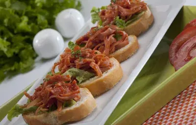 Bocadito abierto de jamón Bocadito abierto de jamón