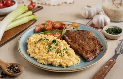Arroz cremoso con queso Arroz cremoso con queso