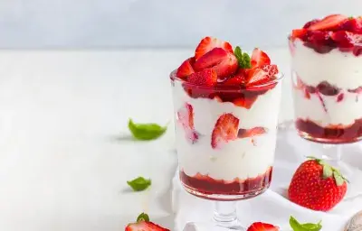 fresas con crema