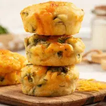 Muffins de queso y espinaca