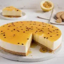 Cheesecake de Maracuyá Fácil y sin Horno