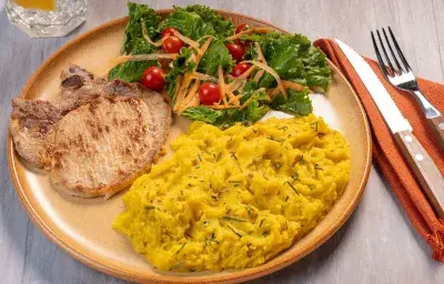 Puré de zapallo y romero Puré de zapallo y romero