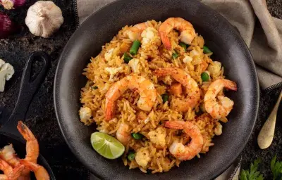 Arroz con Camarones al Chipotle