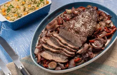 Carne asada con vegetales Carne asada con vegetales