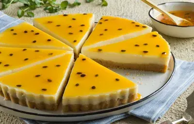 Deliciosa receta rápida de Cheesecake de maracuyá