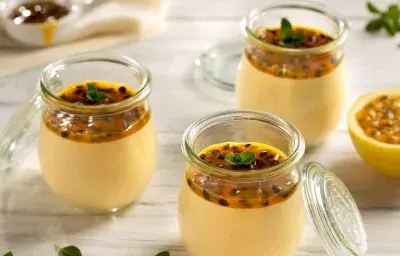 Mousse de maracuyá Mousse de maracuyá
