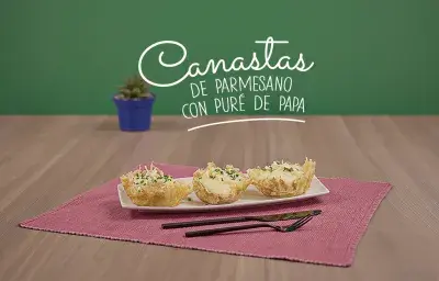 Canastas de parmesano Canastas de parmesano