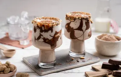chocolate frappeado con mani chocolate frappeado con mani