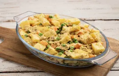 Ensalada Navideña de Papas Económica Ensalada Navideña de Papas Económica