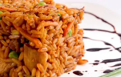 Receta saludable de arroz con pollo y camarón Receta saludable de arroz con pollo y camarón