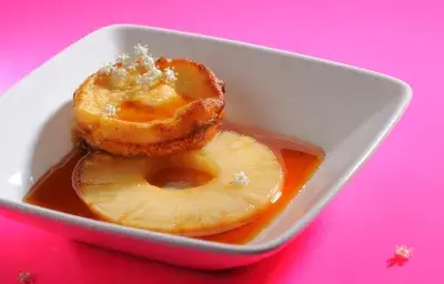 Flan de Piña