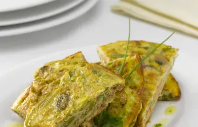 Tortilla de Porotos Verdes y Atún Tortilla de Porotos Verdes y Atún