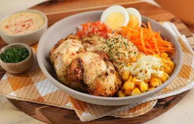 Bowl de pollo con cocolon en la Airfryer