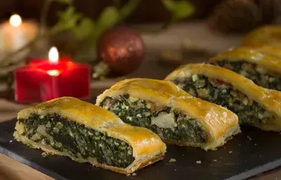 Strudel de espinaca Strudel de espinaca