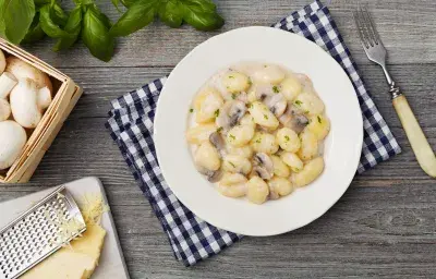 Papas con champiñones