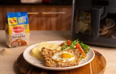 Filete de carne montado en airfryer Filete de carne montado en airfryer