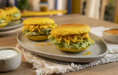 Arepas con Pollo Jugoso