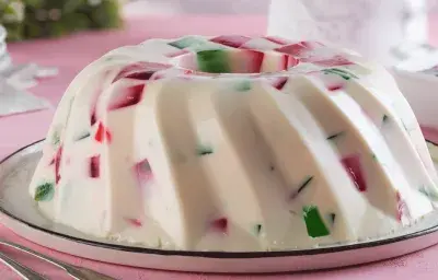 Gelatina mosaico navideña