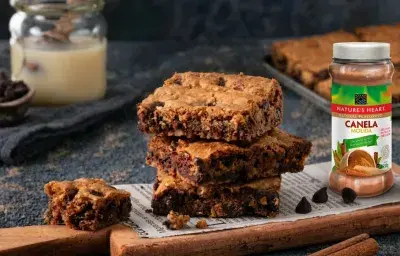 Blondies de Canela y Chispas de Chocolate