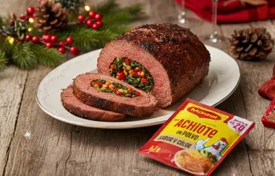 Lomo relleno para navidad