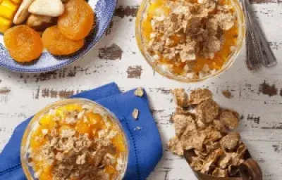 Crema de mango y durazno Crema de mango y durazno