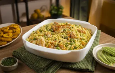 Arroz cremoso con pollo