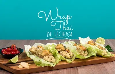 Wrap thai de lechuga