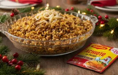Arroz moro con Sabor y Color navideño