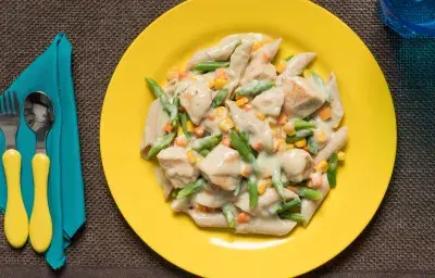 Brócoli a la crema de pollo