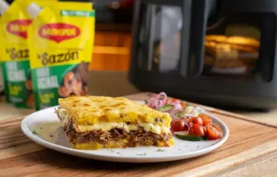 Lasaña de maduro con carne Lasaña de maduro con carne