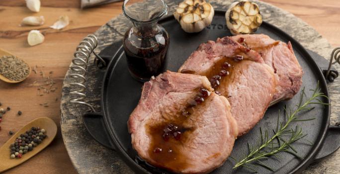 Chuletas de cerdo en salsa agridulce