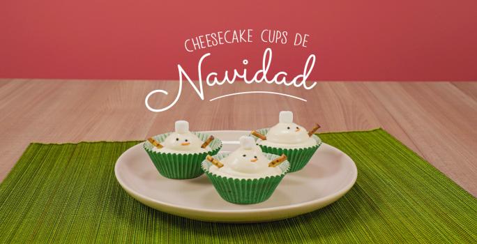 Cheesecake cups de Navidad