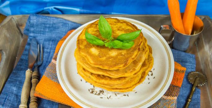 Pancakes Esponjositos de Zanahoria con NIDO® NUTRIADVANCE®