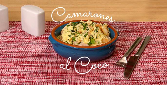 Camarones al coco