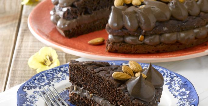 Pastel de Chocolate y Almendras sin Azúcar