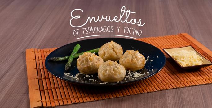 ENVUELTOS DE ESPÁRRAGOS Y TOCINO