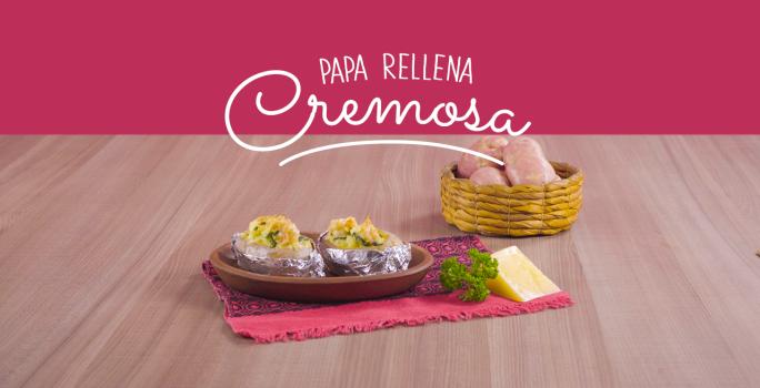 Papa rellena cremosa