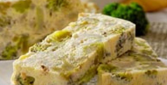 Budín Cremoso de Brócoli y Coliflor