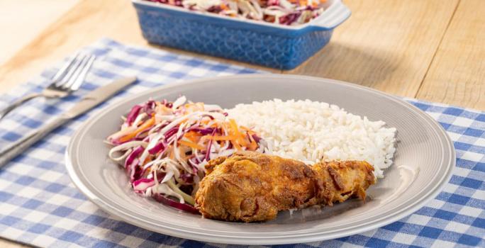Arroz con pollo frito