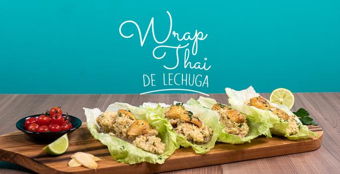 Wrap thai de lechuga