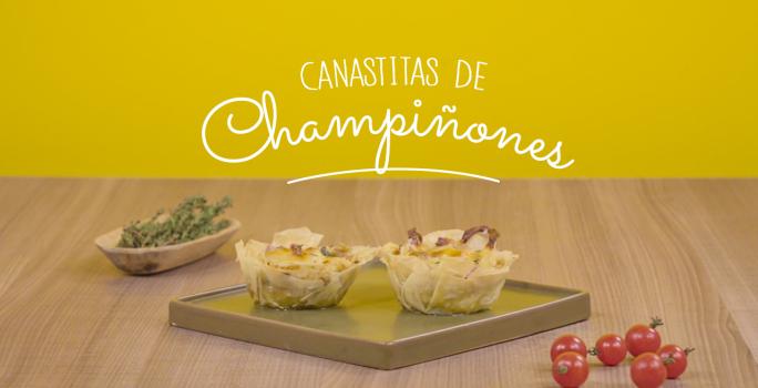Canastilla de champiñones