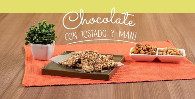 CHOCOLATE CON TOSTADO Y MANI