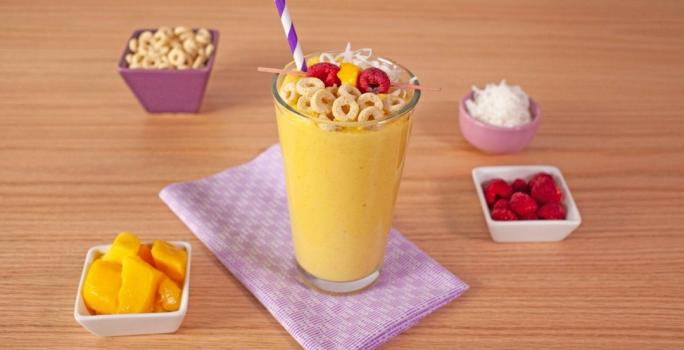 Smoothie de mango con miel